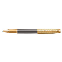 Parker IM Pioneers Collection Rollerball Pen - Grey Arrow Gold Trim